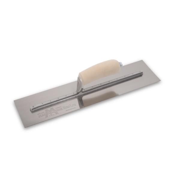 14" x 4" Finishing Trowel  SS W/ Wood Handle