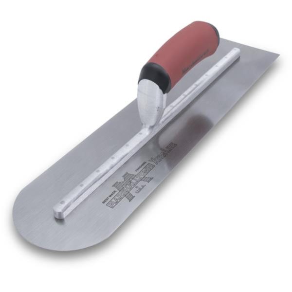 16" x 4" Rounded Front High Carbon Steel Trowel