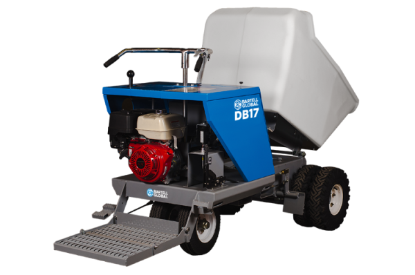 Bartell - Concrete Buggy 17cf Poly Dumper w/ GX390 Honda Motor electric start