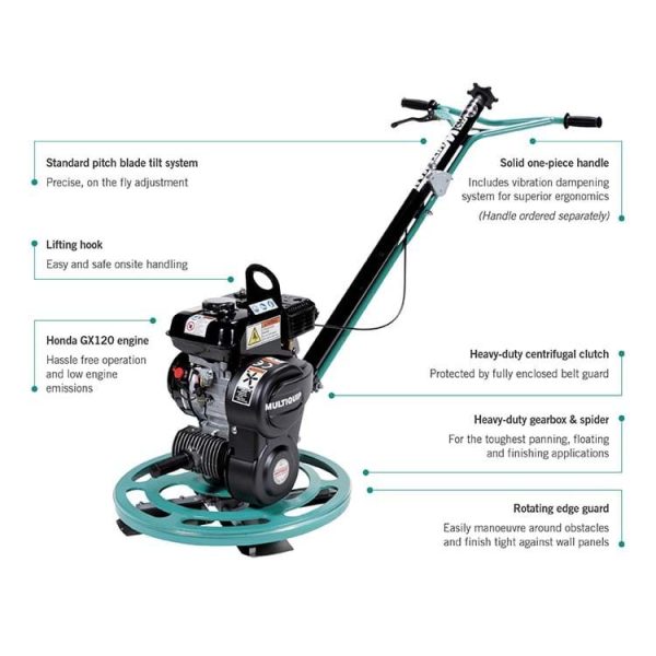 WHITEMAN - TROWEL 24" HONDA GX160 CENT CLUTCH - Image 2