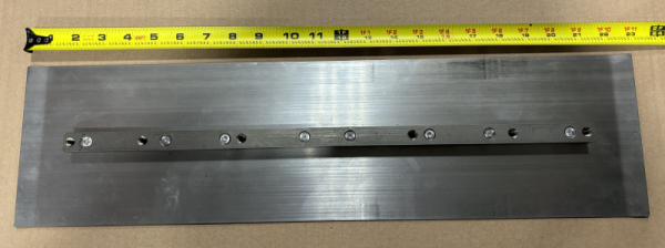 Finish Blade  6" x 23" x .094  Trowel 10' Rider - Image 3